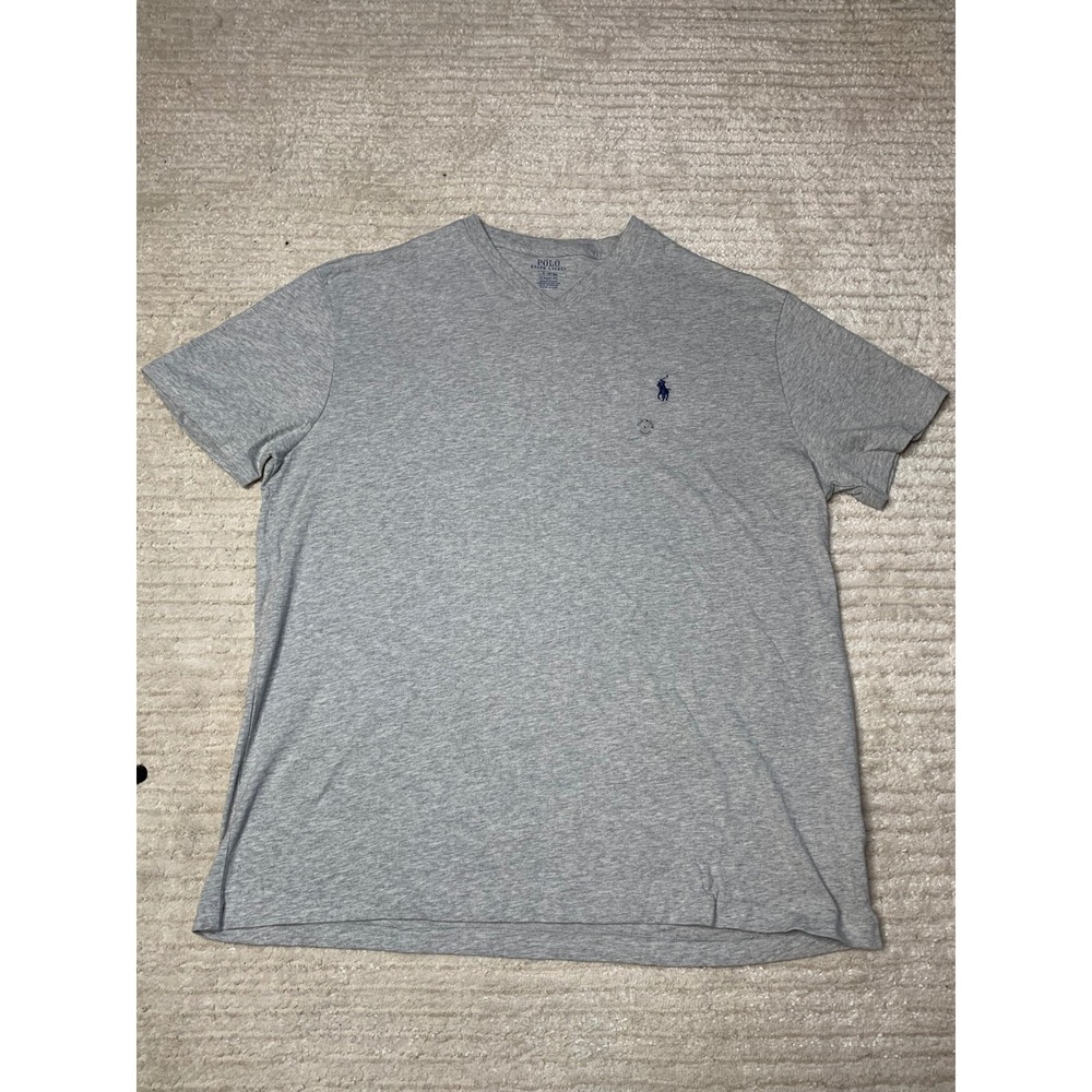 Polo Ralph Lauren Mens Classic Fit Soft T-Shirt Size L Heathered Grey NEW